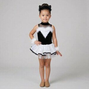 Girl's Custom Aristocrats Cat Dance Costume Jazz, Tap, Musical Theater size 4-6